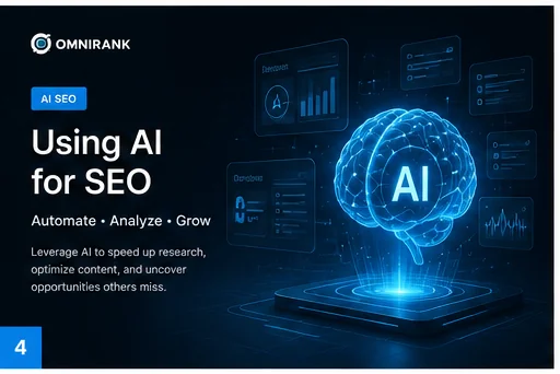 Ilustrasi AI untuk workflow SEO